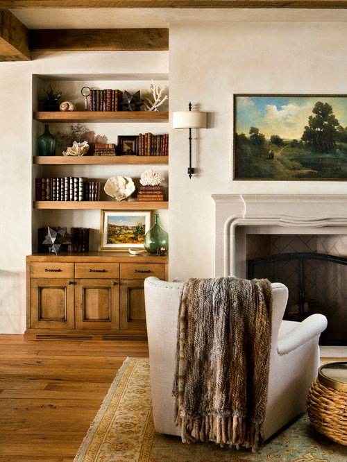 Rustikale Wohnzimmer mit Kaminsims aus Beton Ideen, Design & Bilder | Houzz