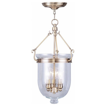 Height Chain Lantern in Traditional Style - 10 Inches wide by 20 Inches