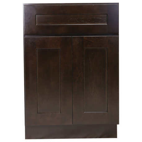 Design House 561944 Brookings 21"W x 34-1/2"H Double Door Base - Brown