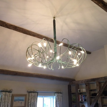 Lightsculptures Copper Patina Chandelier