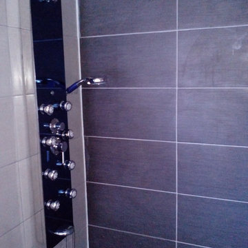 Bathroom conversion from Standard into walk-in shower