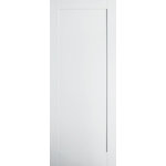 JELD-WEN - Moda Single Panel Interior Door, 76.2x198.1 cm - Measuring 76.2 by 198.1 centimetres, this interior door from Jeld-Wen boasts a white primed finish. Characterised by a single panel design, the Moda Single Panel Interior Door exudes a minimalist elegance that blends seamlessly with an array of decor styles. Jeld-Wen is driven by sustainability, innovation and efficiency, offering an extensive range of windows, doors and stairs to enhance your home.
