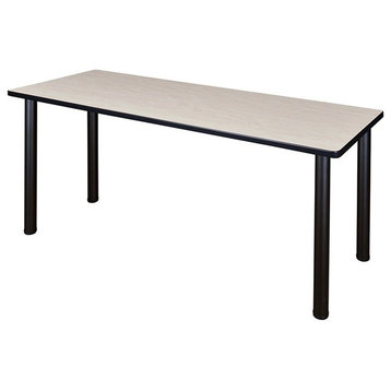 66"x24" Kee Training Table, Maple/Black