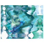DDCG - Watercolor Waves Canvas Wall Art, 16"x12", Unframed - This canvas print features a watercolor waves abstract design. The wall art is printed on professional grade tightly woven canvas with a durable construction, finished backing, and is built ready to hang. The result is a remarkable piece of wall art that is worthy of hanging inside your home or office.