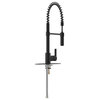 Ultra Faucets UF17407 Matte Black Euro Single-Handle Spring Spout Kitchen Faucet