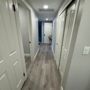 Home Remodel/ One Bath/paint/popcorn removal/LED Can lights/baseboards/Flooring