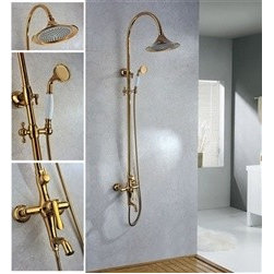 Luna Gold Shower Set - Showerheads And Body Sprays