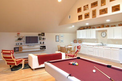 Family room - contemporary family room idea in Baltimore