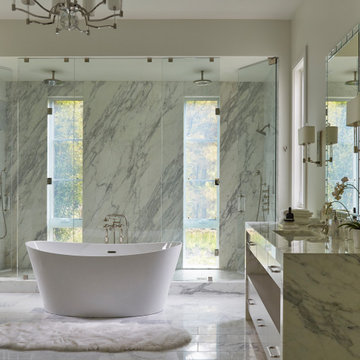 Windows in Master Shower