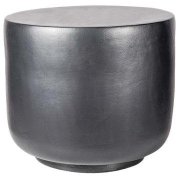 Serenity Grazed Side Table Tall, Pewter