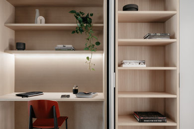 Design ideas for a modern home office in Melbourne.