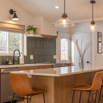Warm, Earthy Main Level Remodel w/ Natural Wood and Stone Features