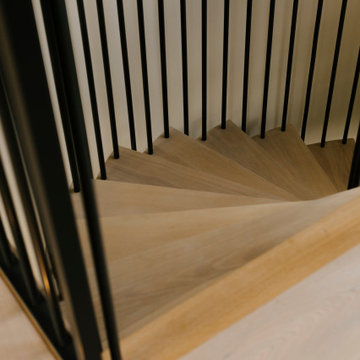 A Floating Staircase for A Dream Home by The Sea