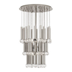 Jonathan Adler Milano Twinkle Chandelier, Polished Nickel - Chandeliers