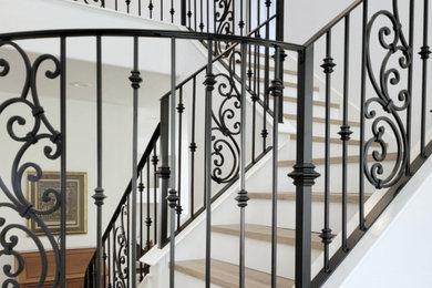 Metal railing staircase photo in San Diego