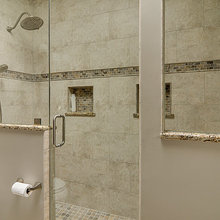 pony wall with granite cap