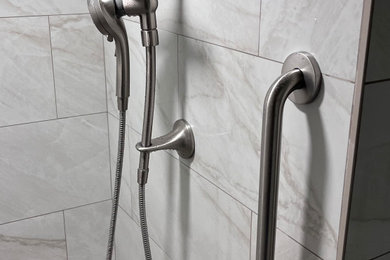 Example of a transitional bathroom design in Atlanta