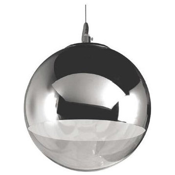 Diego Jr. Silver Glass Pendant Lighting