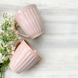 Vintage Grooved Mugs - Mugs
