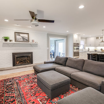 Cheat Lake: Living Room and Kitchen Renovation