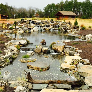 Large Recreation Pond and Waterfall