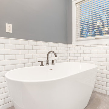 Farmhouse Primary Bath Remodel Olathe, KS