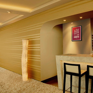 Example of a minimalist home theater design in Ahmedabad