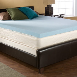 Bliss Twin 3 Inch Gel Memory Foam Mattress Topper - Mattress Toppers And Pads