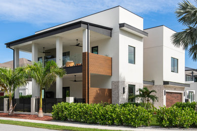 Example of a trendy exterior home design in Tampa