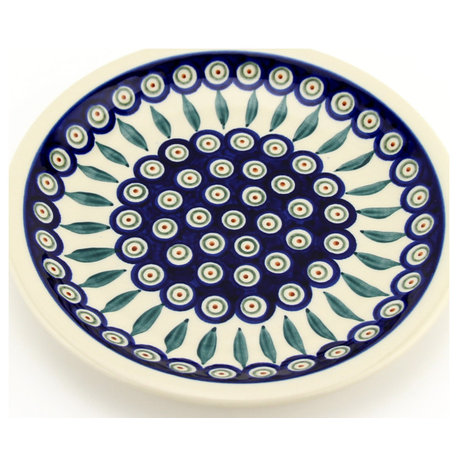 Polish Pottery Dinner Plate 9.5 inch Zaklady Boleslawiec Poland, Luncheon Plate