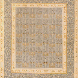 Design #730 Blue Cream - Rugs
