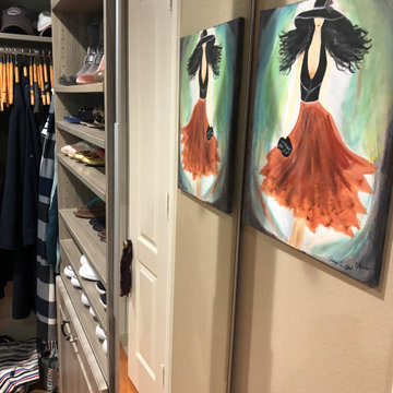 Master Closet - Raised Panel Campania - Rice Military, Houston, TX