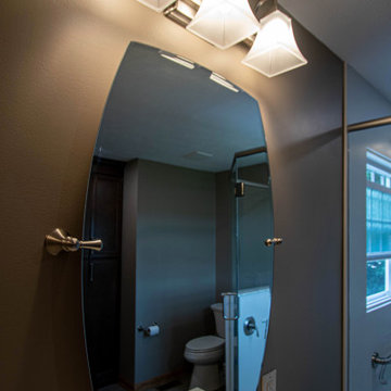 Corian Solid Surface Walk-In Shower - Primary Bathroom