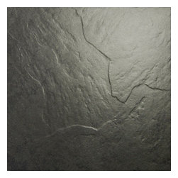 Walls and Floors - Slate Effect Black Floor Tiles, 1 m2 - Wall And Floor Tile