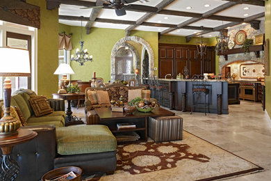Photo of a traditional family room in Orlando.