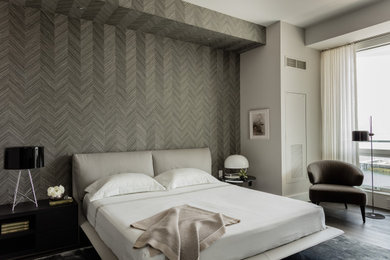 Bedroom - modern bedroom idea in Boston