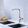 Ultra Faucets UF13700 Polished Chrome Hena Kitchen Faucet With Pull-Out Spray