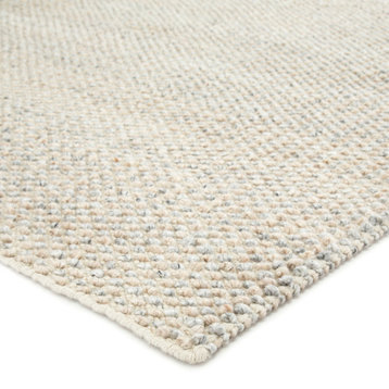 Jaipur Living Crispin Indoor/ Outdoor Solid Ivory/ Gray Area Rug, 2'X3'