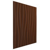 Shoreline EnduraWall 3D Wall Panel, 12-Pack, Aged Metallic Rust