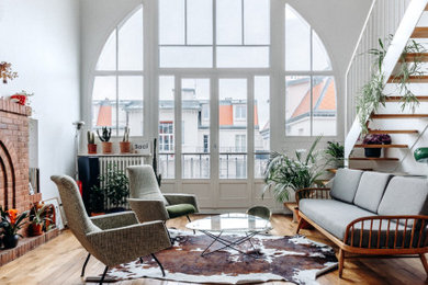 Inspiration pour un salon design.