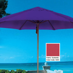 Red-Wood-Market-Umbrellas - Patio Furniture And Outdoor Furniture