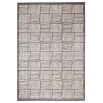 Trans Ocean - Liora Manne Cove Squares Indoor/Outdoor Rug Gray 7'10"x9'10" - This modern contemporary area rug features graphic lines and squares in gray and ivory to create a subtle, yet dynamic accent. Made in Egypt from 100% polypropylene, the Cove Collection is Power Loomed to create thickly woven designs offered in a high-quality finish with a soft, substantial feel. Each rich pattern has multi-faceted textures that create interesting dimensions, highlighted by the flexible four color loop definition accented with luxurious hi-low details. The cushioned material is weather resistant, UV stabilized for enhanced fade resistance, durable with a latex backing and ideal for those high traffic areas such as your patio, sunroom, kitchen, entryway, hallway, living room and bedroom; making this the perfect indoor or outdoor rug. Detailed patterns are offered in a range of abstract, modern, contemporary, casual and traditional designs. Limiting exposure to rain, moisture and direct sun will prolong rug life.
