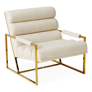 Channeled Goldfinger Lounge Chair, Belfast Stone