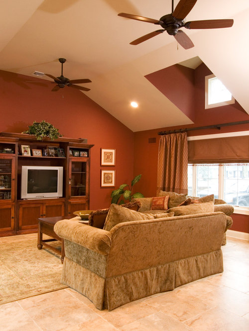 Rust Color Accent Wall Houzz   41c1877d0dc1a4f3 8570 W500 H666 B0 P0 Q80  Traditional Family Room 