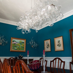Crystal Chandelier and Sconces - Ceiling Lighting