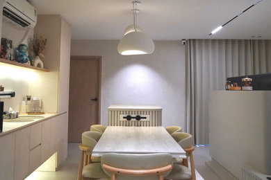 Dining room - scandinavian dining room idea in Singapore