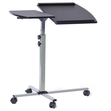 Techni Mobili Rolling Adjustable Laptop Cart, Graphite