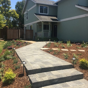 Frontyard transformation and lawn conversion