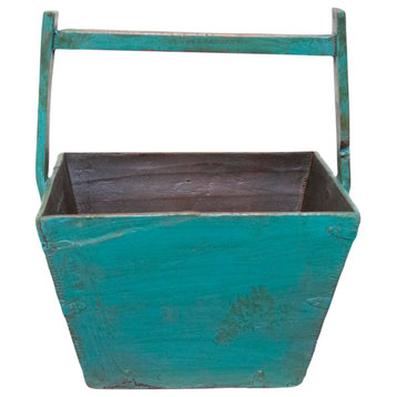 Old Coastal Blue Vegetable Basket
