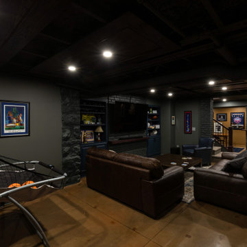Old World Irish Pub Basement Finish Kansas City, MO